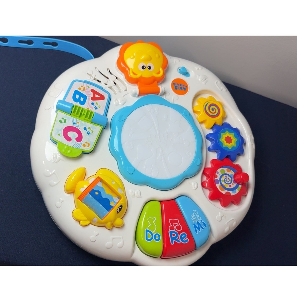 Play Learn Fun Musical Activity Center Baby Toy Drum Piano Gears Light Up Sound